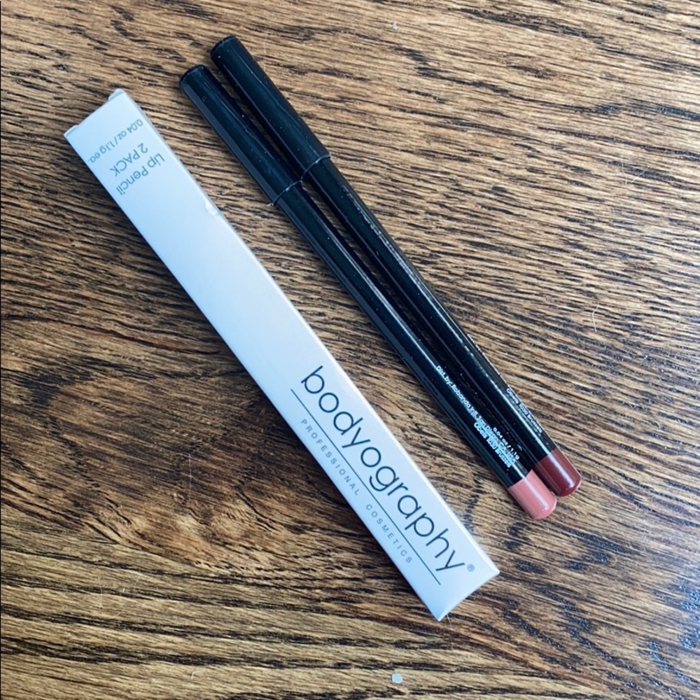 Bodyography Lip Pencil Set In Pouty & Rosewood